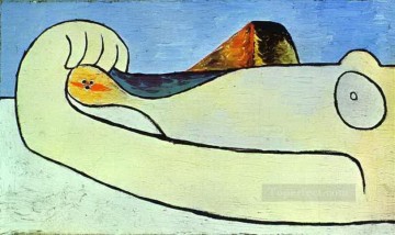 パブロ・ピカソ Painting - ビーチでのヌード 2 1929 パブロ・ピカソ